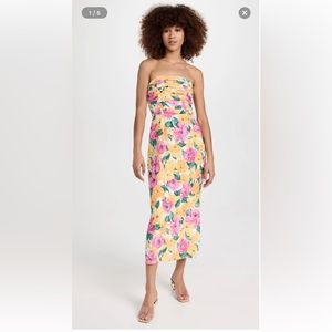 Wayf Strapless Birdie dress size small this season worn just once